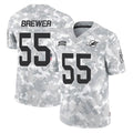 Kieara M.Dolphins #55 Aaron Brewer Player Arctic Camo Salute To Service Limited Game Stitched Jerseys