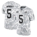 Kieara M.Dolphins #5 Jaylen Wright Player Arctic Camo Salute To Service Limited Game Stitched Jerseys