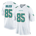 Kieara M.Dolphins #85 Greg Dulcich Player White Home Game Stitched Jerseys