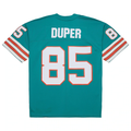 Kieara M.Dolphins #85 Mark Duper Mitchell & Ness Aqua Legacy Replica Jersey