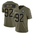 Kieara M.Dolphins #92 Zach Sieler Player Olive 2025 Salute To Service Limited Game Stitched Jerseys