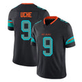 Kieara M.Dolphins #9 Joshua Uche Player Black Limited Pitch Rivalries Collection Home Game Stitched Jerseys