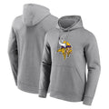 Kieara MN.Vikings Gray LOGO Pullover Hoodies Blank Player Home Game Stitched Jerseys