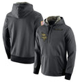 Kieara MN.Vikings Gray Pullover Hoodies Home Game Blank Player Stitched Jerseys