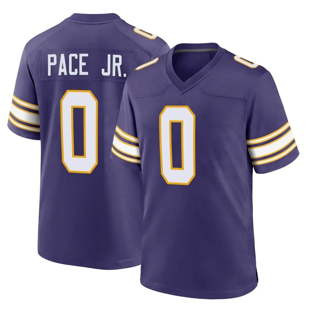 Kieara MN.Vikings #0 Ivan Pace Jr. Player Purple Classic Home Game Stitched Jerseys