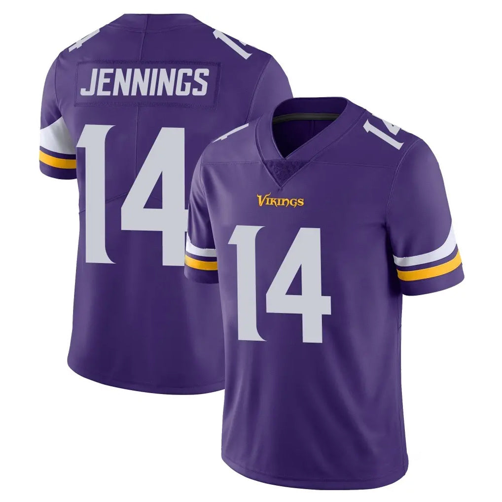 Kieara MN.Vikings #14 Jauan Jennings Player Purple Limited Vapor Untouchable Home Game Stitched Jerseys