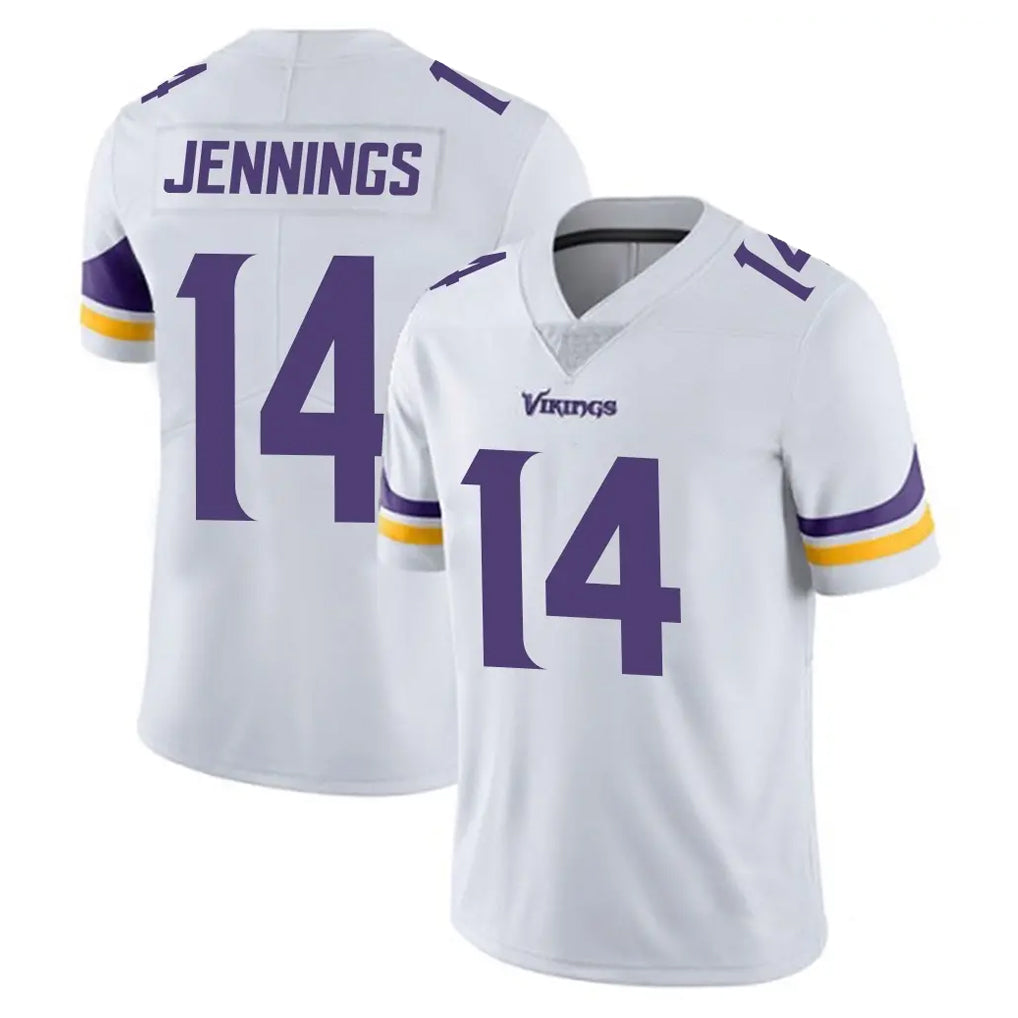 Kieara MN.Vikings #14 Jauan Jennings Player White Limited Vapor Untouchable Home Game Stitched Jerseys
