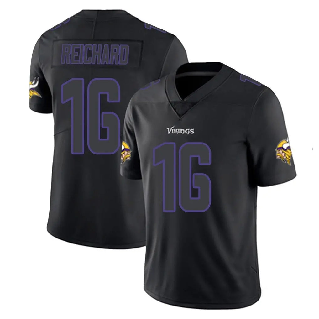 Kieara MN.Vikings #16 Will Reichard Player Black Impact LImited Home Game Stitched Jerseys