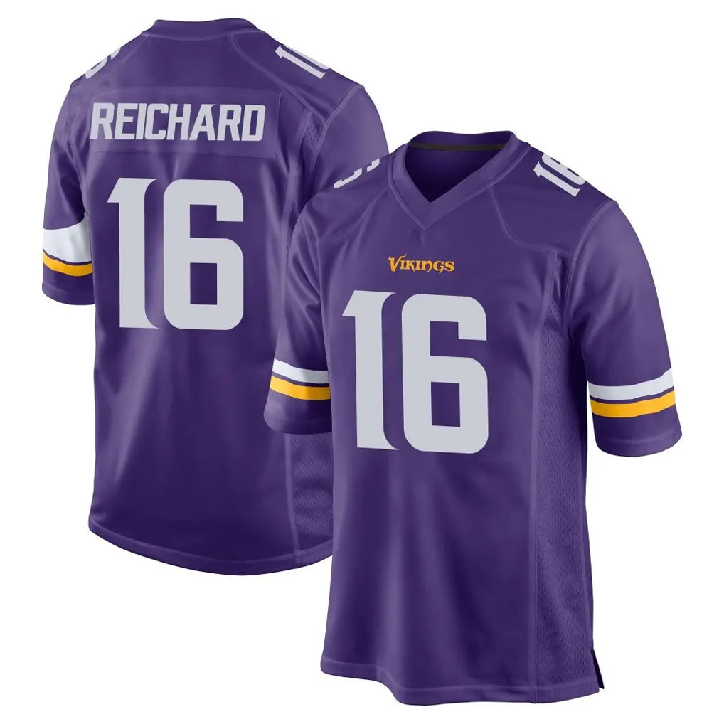 Kieara MN.Vikings #16 Will Reichard Player Purple Home Game Stitched Jerseys