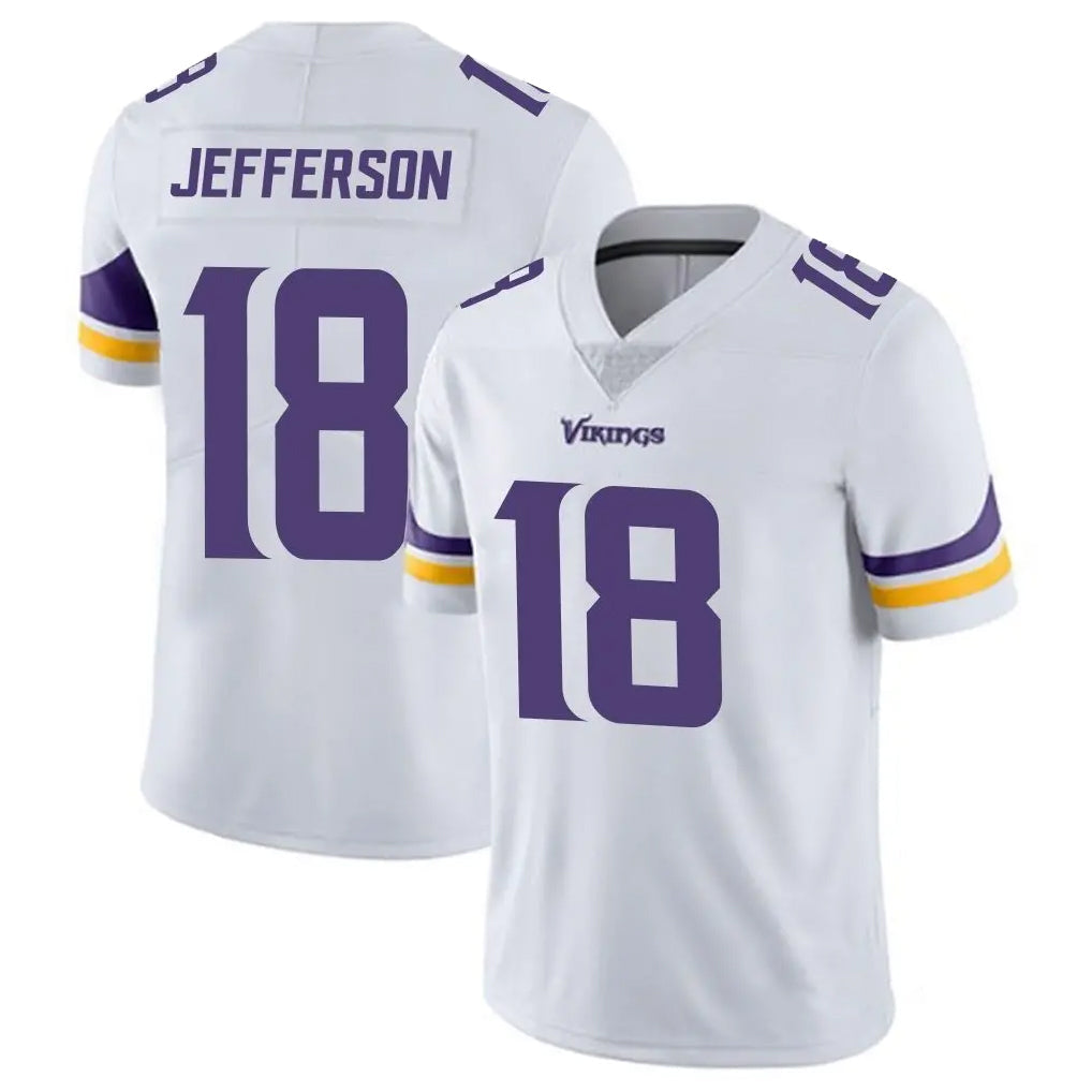 Kieara MN.Vikings #18 Justin Jefferson Player White Limited Vapor Untouchable Home Game Stitched Jerseys