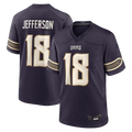 Kieara MN.Vikings #18 Justin Jefferson Purple 2026 Rivalries Collection Game Stitched Jerseys
