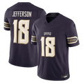 Kieara MN.Vikings #18 Justin Jefferson Purple 2026 Rivalries Collection Limited Stitched Jerseys