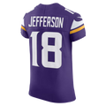 Kieara MN.Vikings #18 Justin Jefferson Purple Team Vapor F.U.S.E. Elite Stitched Jersey