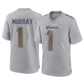 Kieara MN.Vikings #1 Kyler Murray Player Gray Atmosphere Fashion Home Game Stitched Jerseys