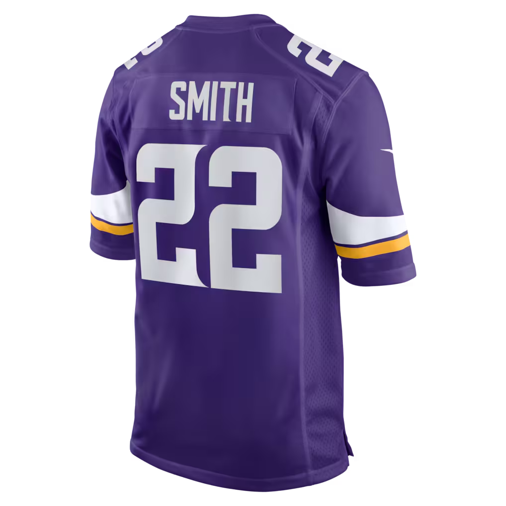 Kieara MN.Vikings #22 Harrison Smith Purple Game Stitched Jerseys