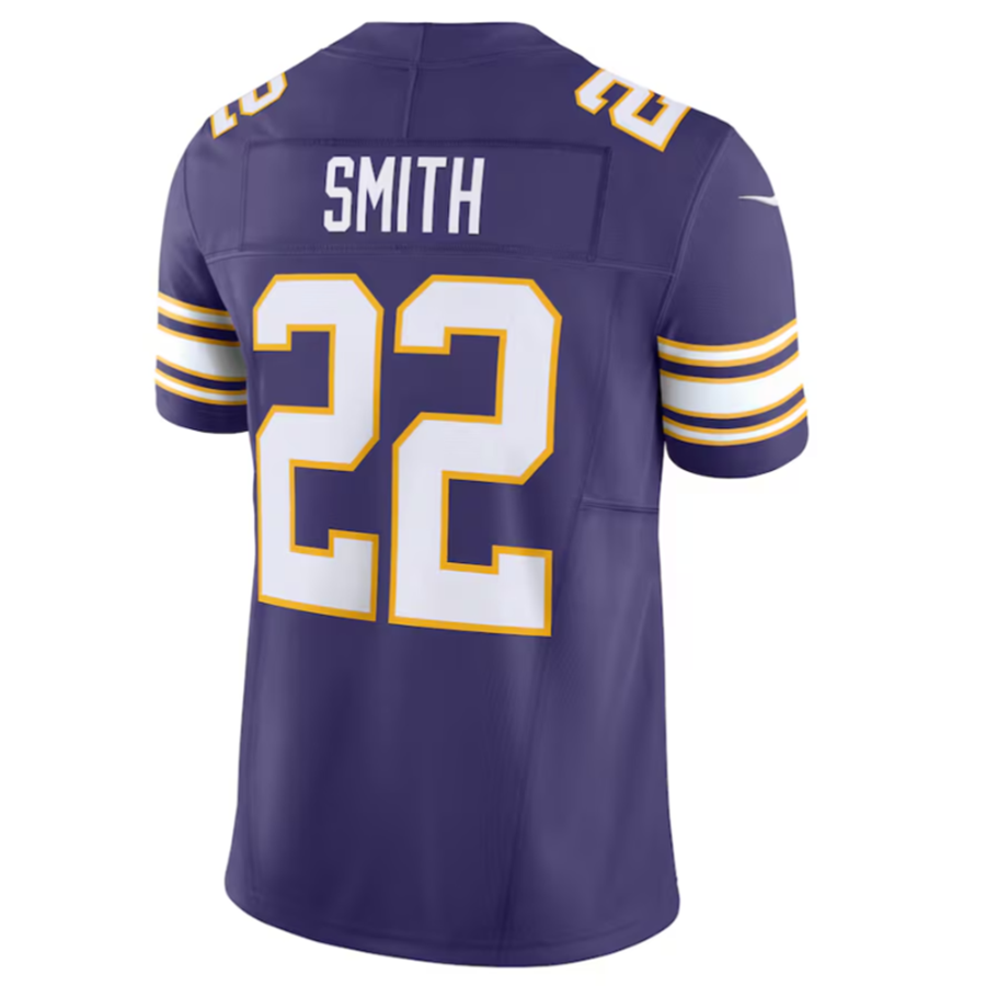 Kieara MN.Vikings #22 Harrison Smith Purple Vapor F.U.S.E. Limited Jersey Stitched American Stitched Jersey