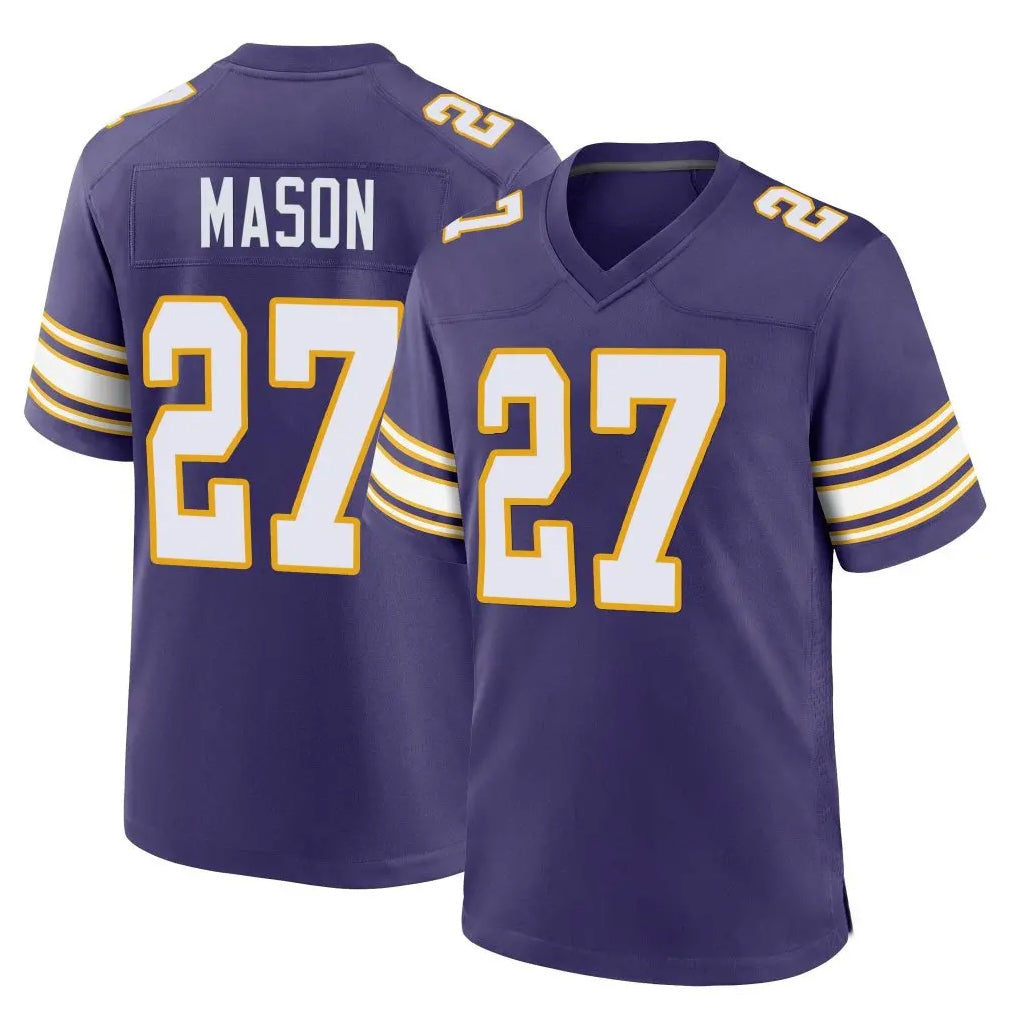 Kieara MN.Vikings #27 Jordan Mason Player Purple Classic Home Game Stitched Jerseys