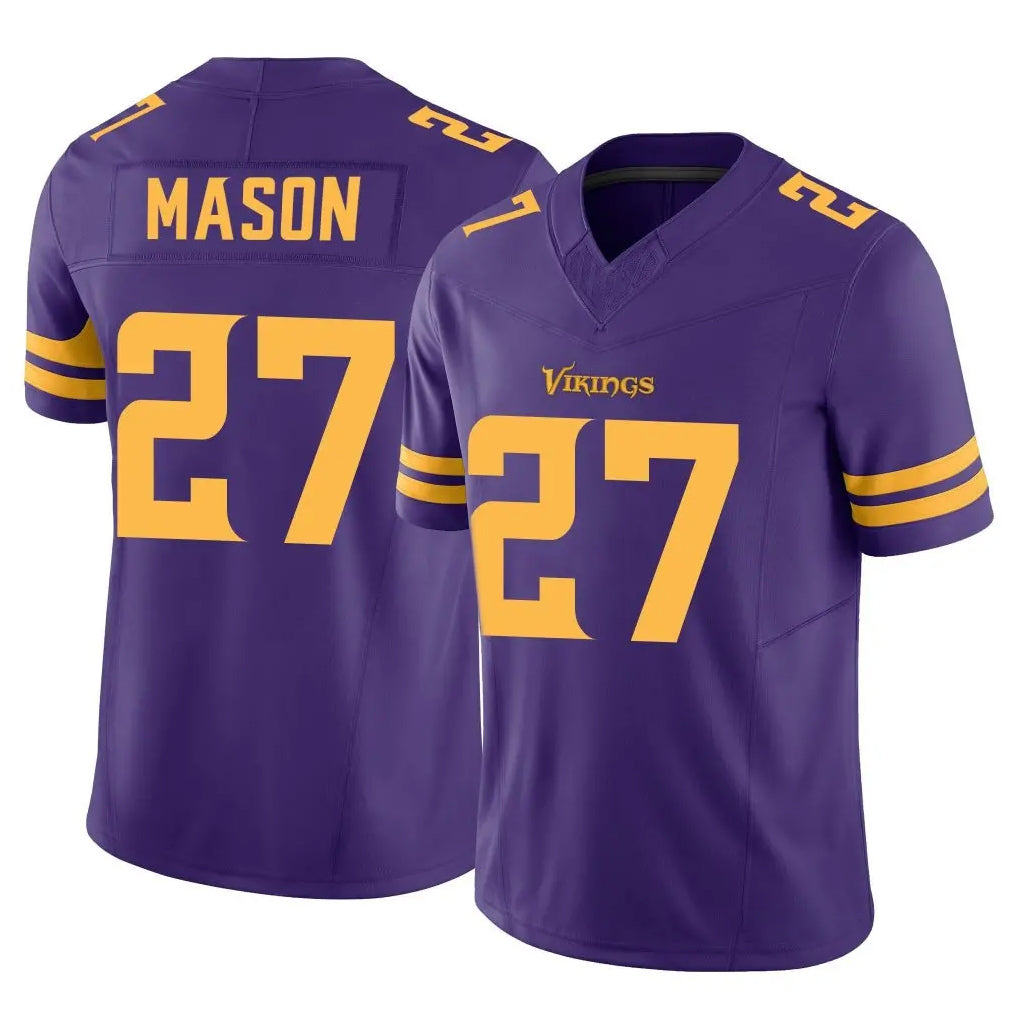 Kieara MN.Vikings #27 Jordan Mason Player Purple Limited Alternate Vapor F.U.S.E. Home Game Stitched Jerseys