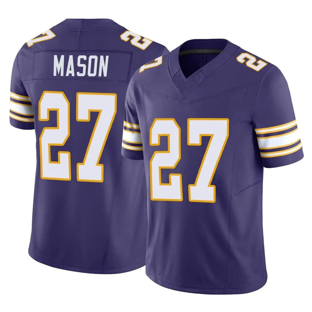 Kieara MN.Vikings #27 Jordan Mason Player Purple Limited Classic Vapor F.U.S.E. Home Game Stitched Jerseys
