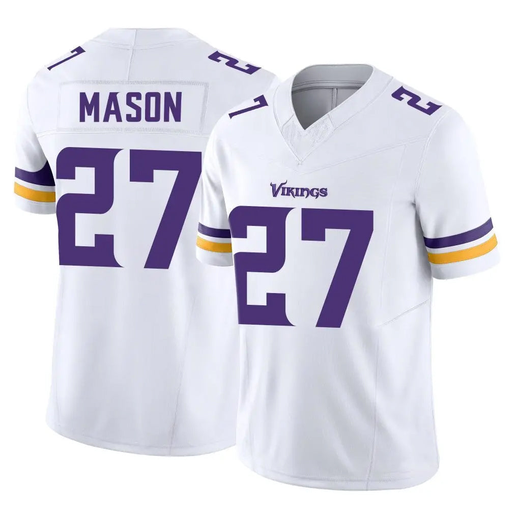 Kieara MN.Vikings #27 Jordan Mason Player White Limited Vapor F.U.S.E. Home Game Stitched Jerseys
