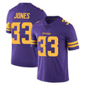 Kieara MN.Vikings #33 Aaron Jones Sr. Player Purple Limited Color Rush Home Game Stitched Jerseys
