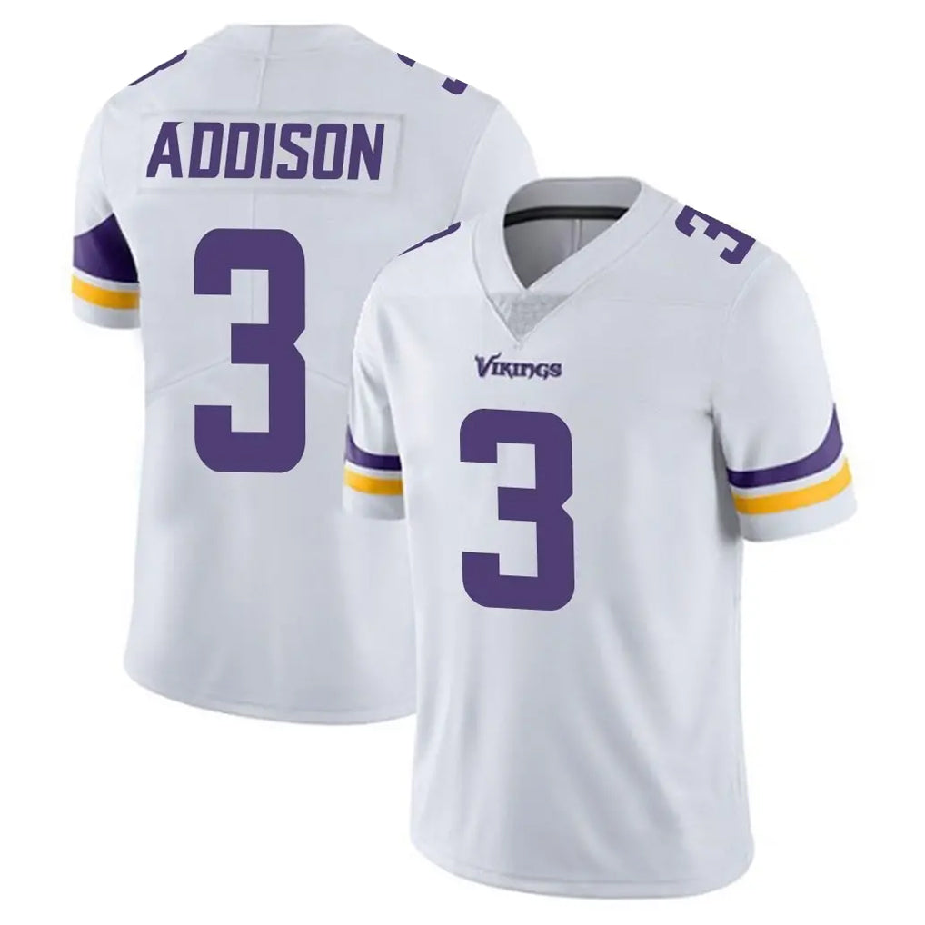 Kieara MN.Vikings #3 Jordan Addison Player White Limited Vapor Untouchable Home Game Stitched Jerseys