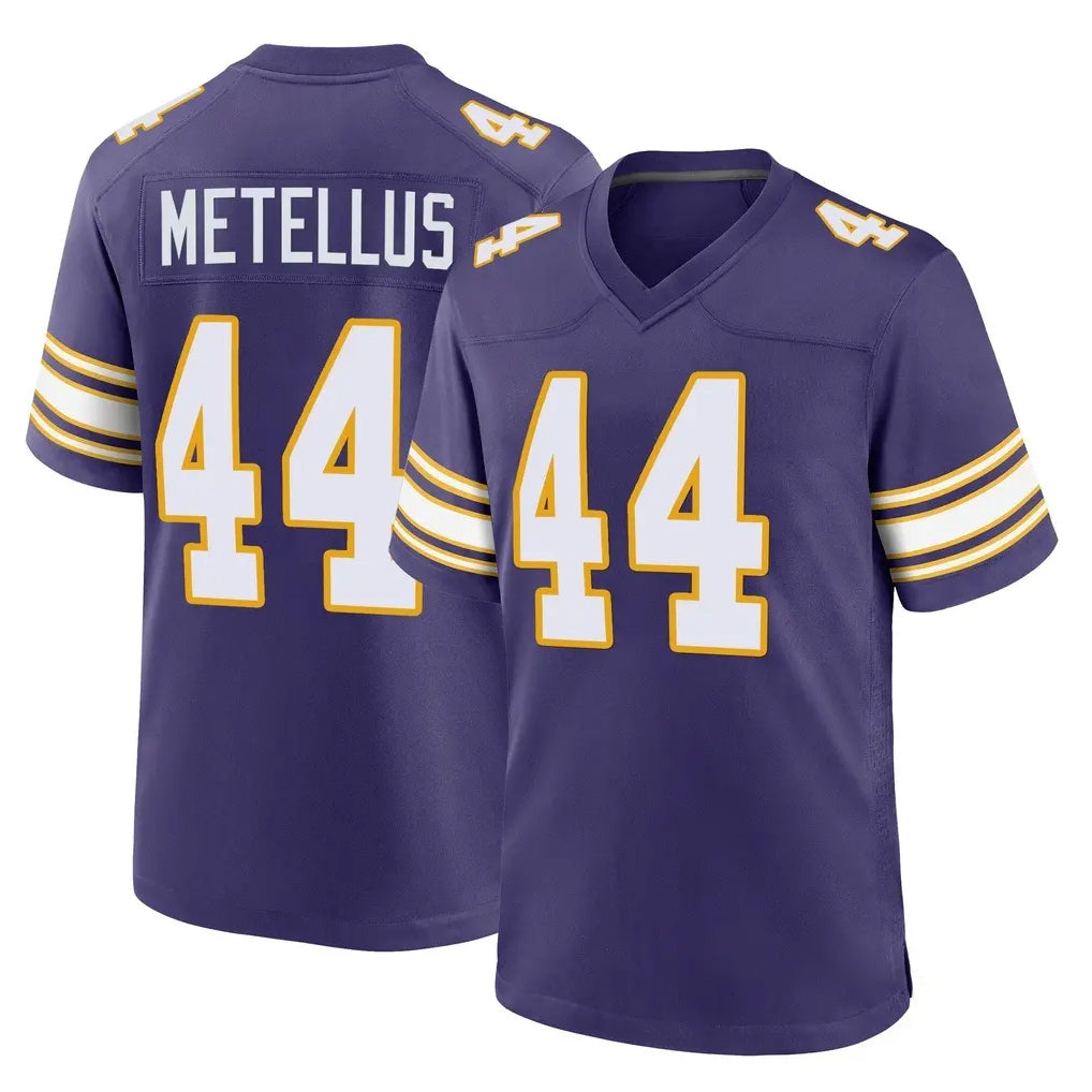 Kieara MN.Vikings #44 Josh Metellus Player Purple Classic Home Game Stitched Jerseys
