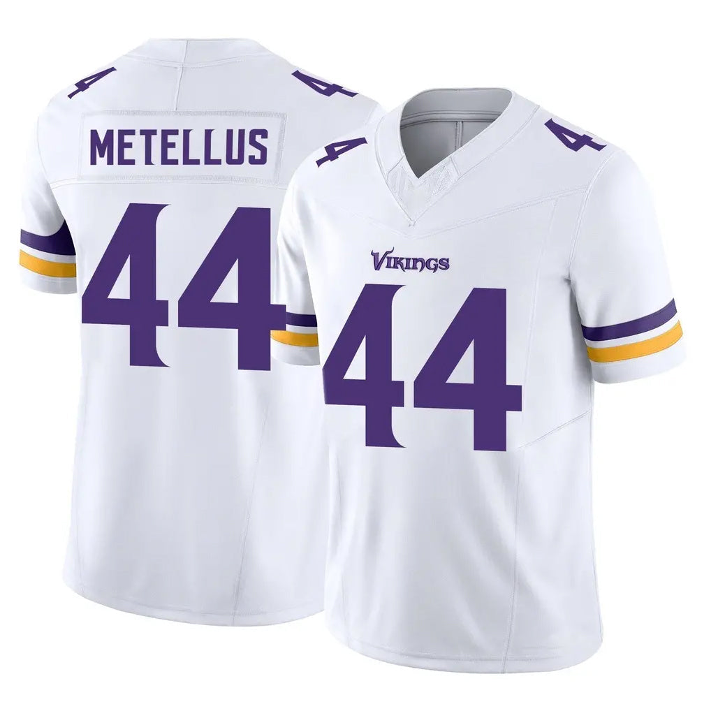 Kieara MN.Vikings #44 Josh Metellus Player White Limited Vapor F.U.S.E. Home Game Stitched Jerseys