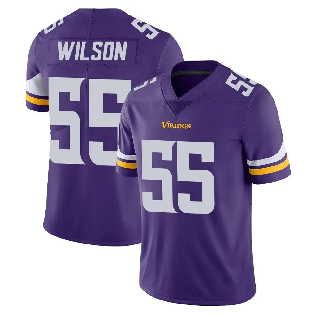 Kieara MN.Vikings #55 Eric Wilson Player Purple Limited Vapor Untouchable Home Game Stitched Jerseys
