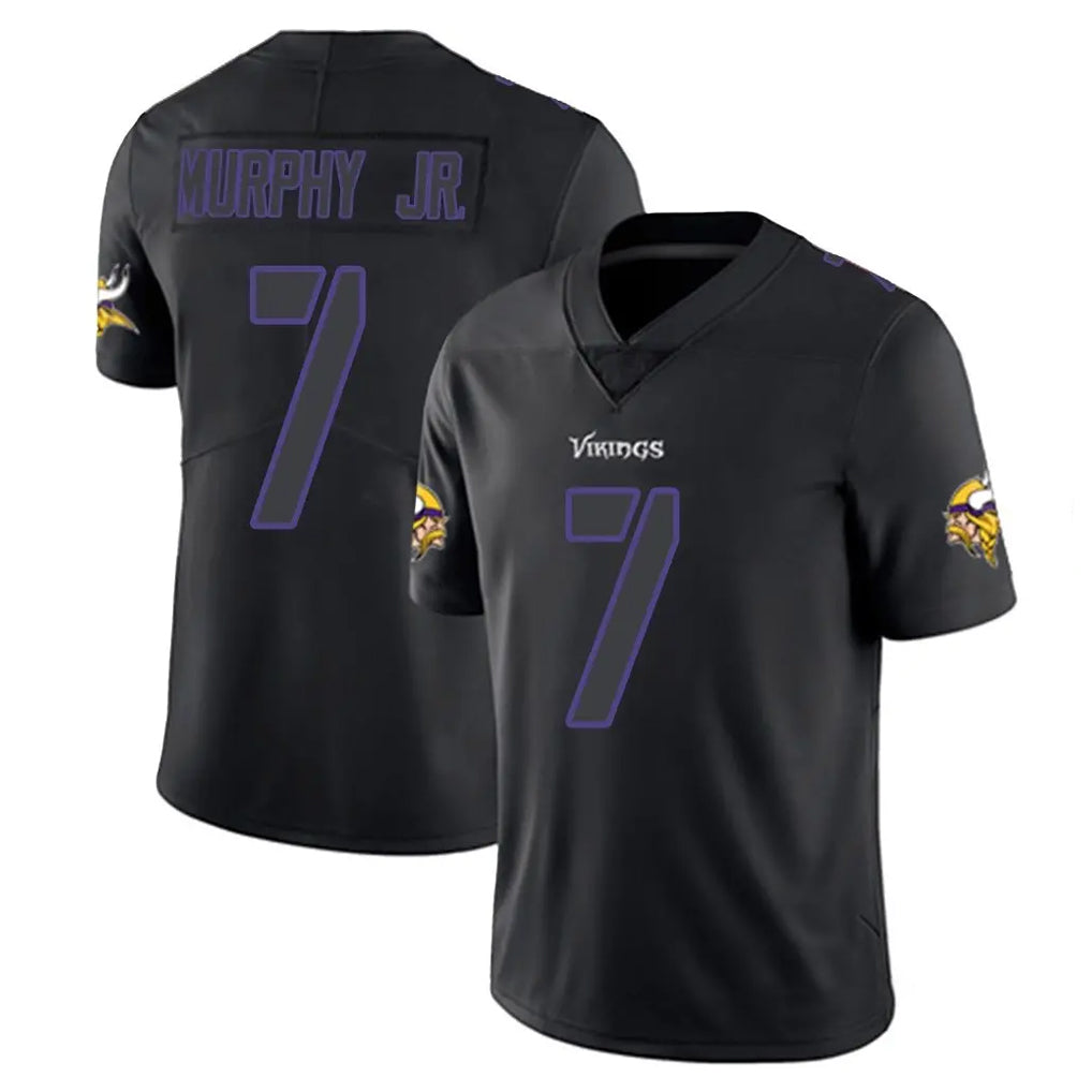 Kieara MN.Vikings #7 Byron Murphy Jr. Player Black Impact LImited Home Game Stitched Jerseys