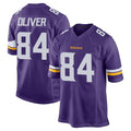 Kieara MN.Vikings #84 Josh Oliver Player Purple Home Game Stitched Jerseys