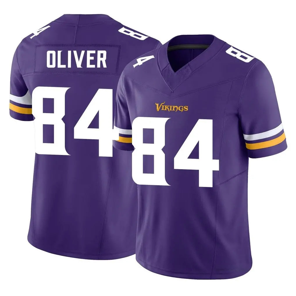 Kieara MN.Vikings #84 Josh Oliver Player Purple Limited Vapor F.U.S.E. Home Game Stitched Jerseys