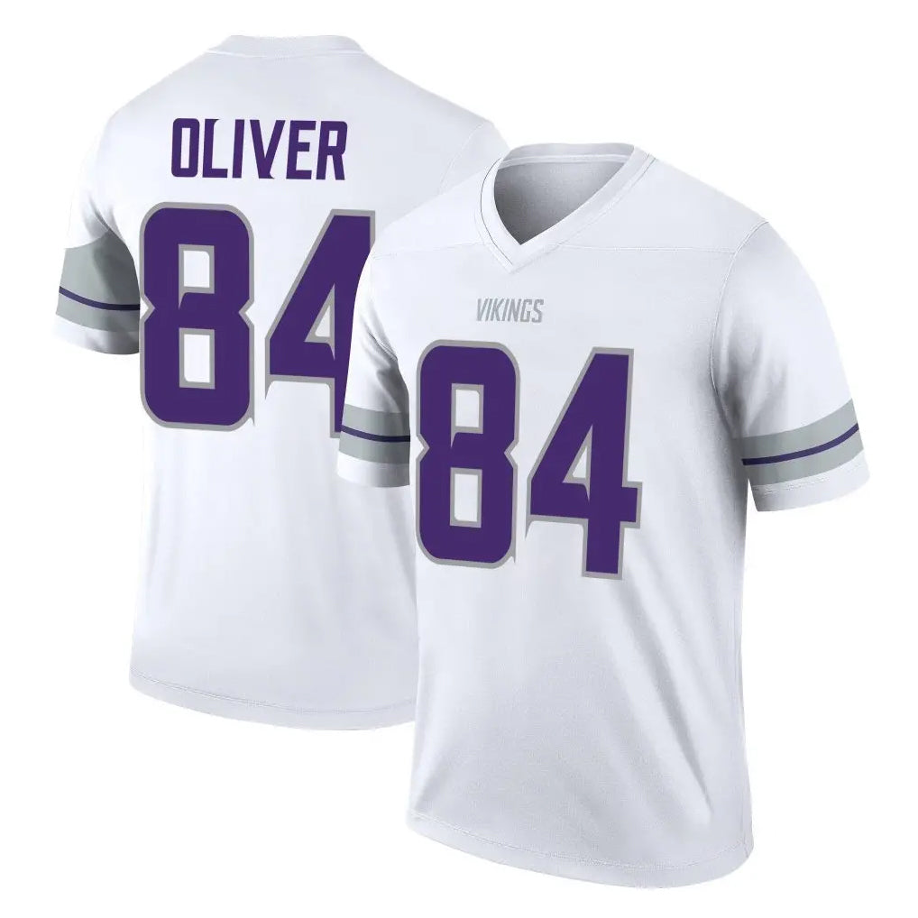 Kieara MN.Vikings #84 Josh Oliver Player White Alternate Legend Home Game Stitched Jerseys