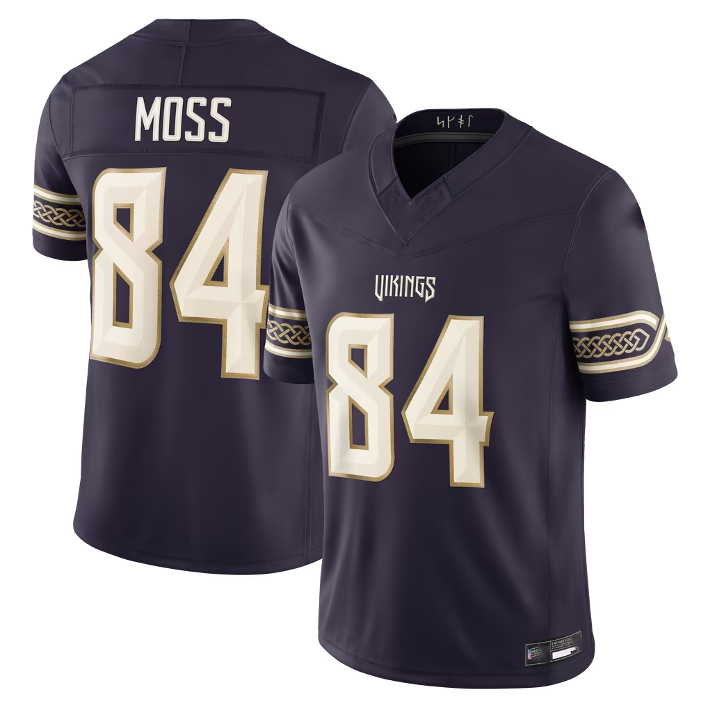 Kieara MN.Vikings #84 Randy Moss Purple 2026 Rivalries Collection Limited Stitched Jerseys