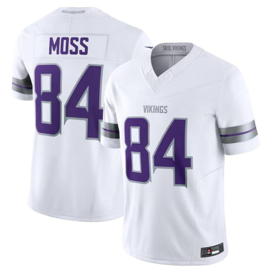 Kieara MN.Vikings #84 Randy Moss White Alternate Retired Player American Stitched Jerseys