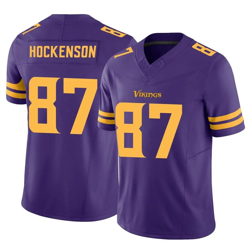 Kieara MN.Vikings #87 T.J. Hockenson Player Purple Limited Alternate Vapor F.U.S.E. Home Game Stitched Jerseys