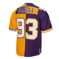Kieara MN.Vikings #93 John Randle Mitchell & Ness PurpleGold 1998 Split Legacy Replica Jersey