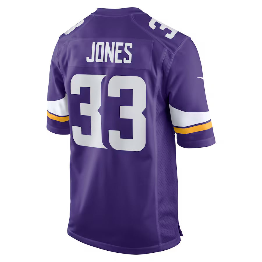 Kieara MN.Vikings #33 Aaron Jones Player Purple Home Game Stitched Jerseys