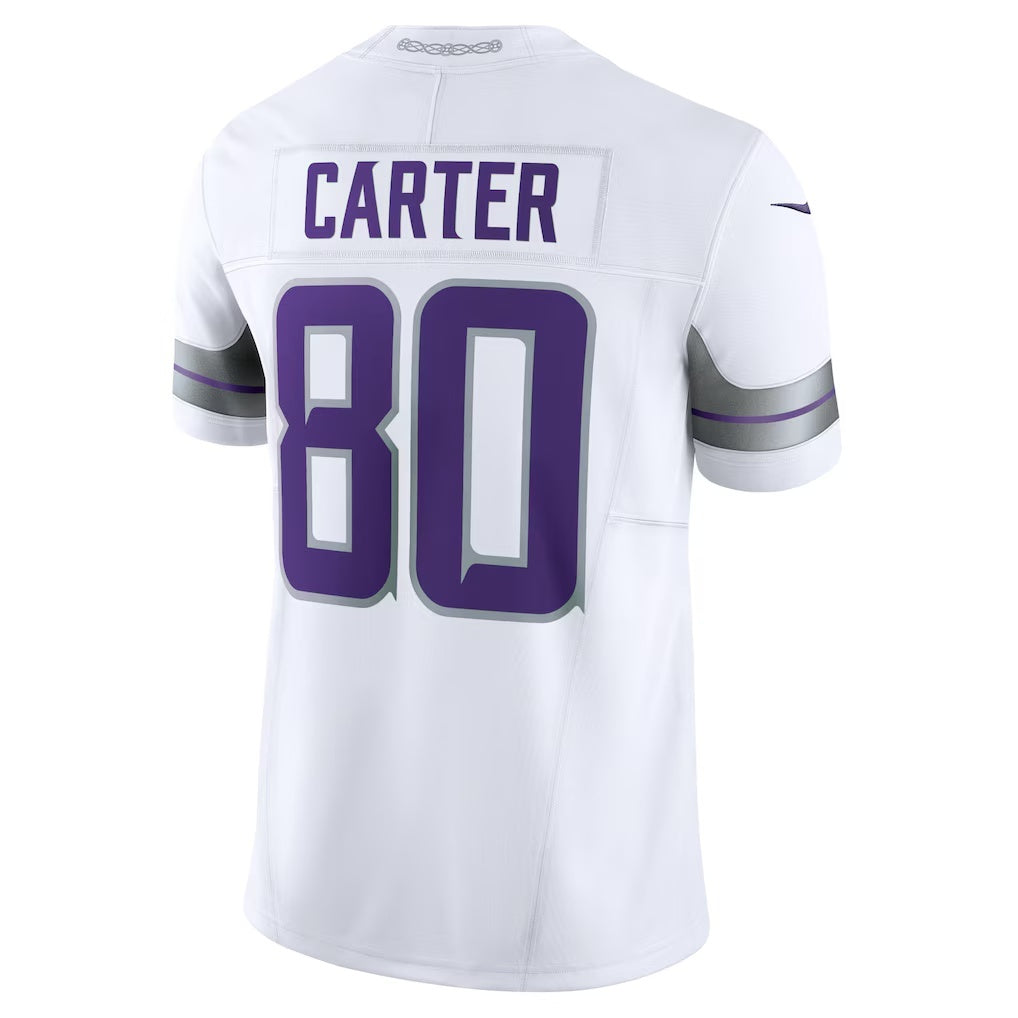 Kieara MN.Vikings #80 Cris Carter White Alternate Vapor F.U.S.E. Retired Player Limited Stitched Jerseys