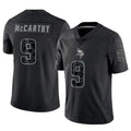 Kieara MN.Vikings #9 J.J. McCarthy Player Black REFLECTIVE Limited Stitched Jerseys