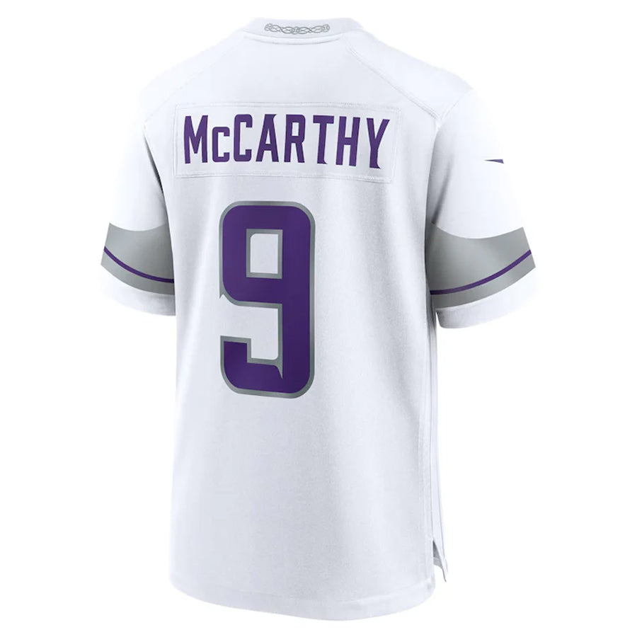 Kieara MN.Vikings #9 J.J. McCarthy Player White Alternate Game Stitched Jerseys