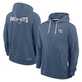 Kieara NE.Patriots Blue Rivalries Collection Hoodies Limited Game Blank Player Stitched Jerseys