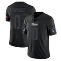 Kieara NE.Patriots #0 Christian Gonzalez Player Black Impact LImited Home Game Stitched Jerseys