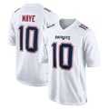 Kieara NE.Patriots #10 Drake Maye Player White Fashion Limited Home Game Stitched Jerseys
