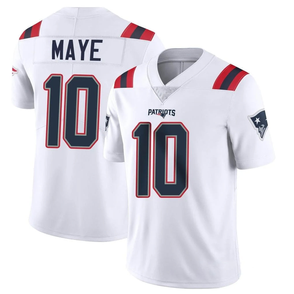 Kieara NE.Patriots #10 Drake Maye Player White Vapor Untouchable Home Game Stitched Jerseys
