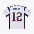 Kieara NE.Patriots  #12 Tom Brady Mitchell & Ness White 2000 Legacy Replica Jersey Stitched Puhic Game Jerseys