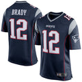 Kieara NE.Patriots #12 Tom Brady Player Navy Blue Game Stitched Jerseys