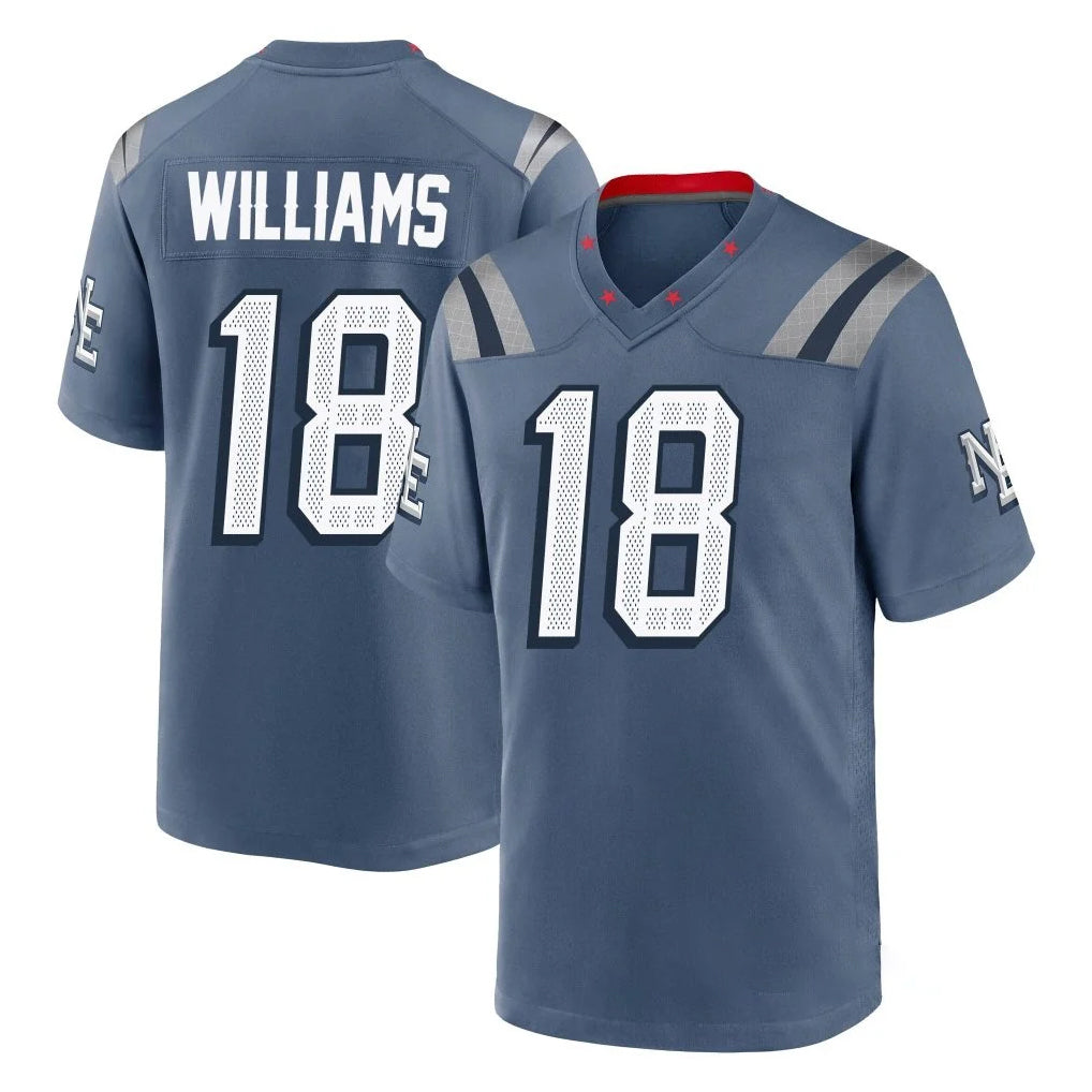 Kieara NE.Patriots #18 Kyle Williams Player Blue Rivalries Collection Home Game Stitched Jerseys
