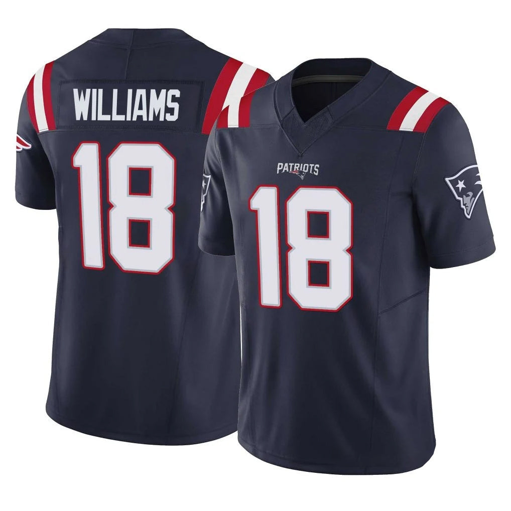 Kieara NE.Patriots #18 Kyle Williams Player Navy Limited Vapor F.U.S.E. Home Game Stitched Jerseys