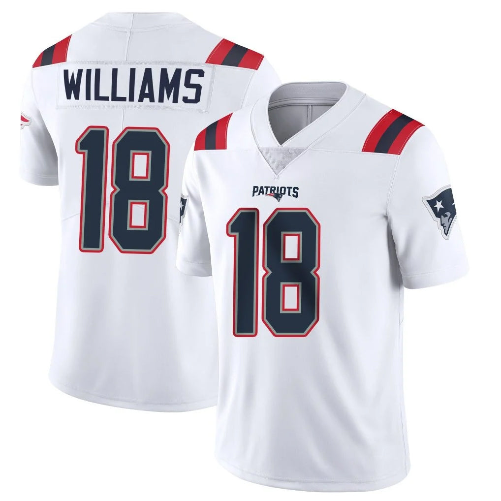 Kieara NE.Patriots #18 Kyle Williams Player White Vapor Untouchable Home Game Stitched Jerseys